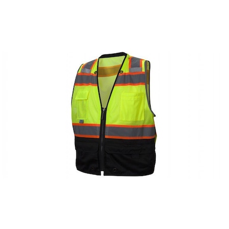 Pyramex - Safety Vest - Hi-Vis Lime - Size Medium RVZ4410BM